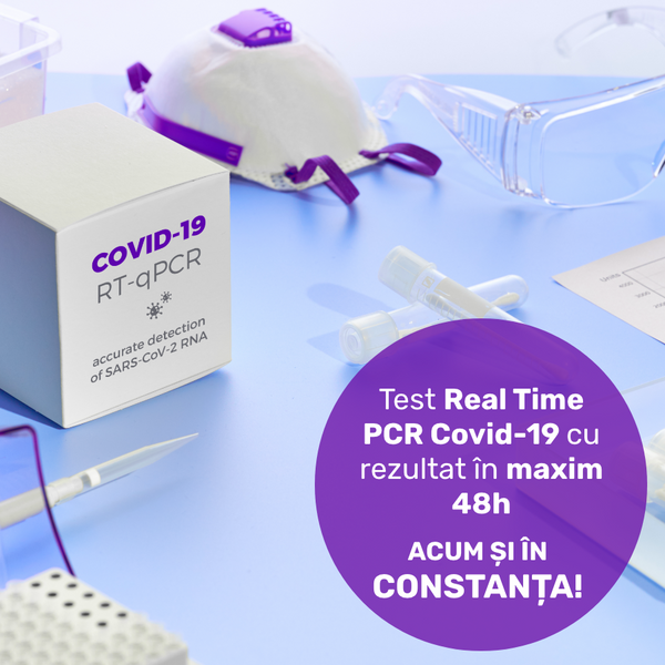 CONSTANTA Test RT PCR Covid-19 cu rezultat în maxim 48h